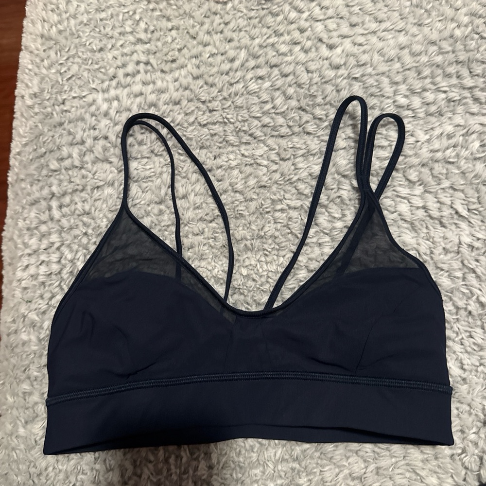 Lululemon Athletica Deep Blue Mesh Bralette